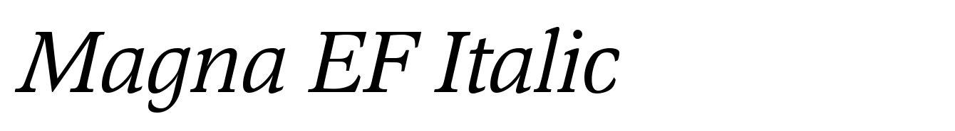 Magna EF Italic